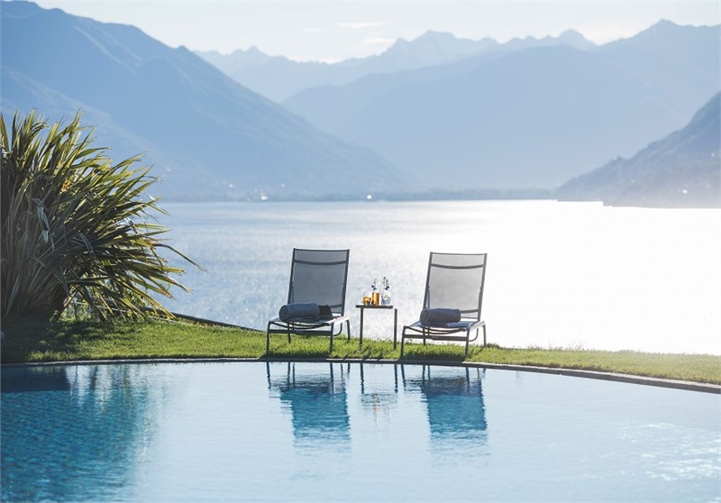 Parkhotel Brenscino Brissago - Infinity Pool - Seminarhotels Schweiz - MICE Service Group
